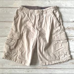 Boys Size 8 Khaki Cargo Shorts Kids Rugged Bear Brand 100% Cotton